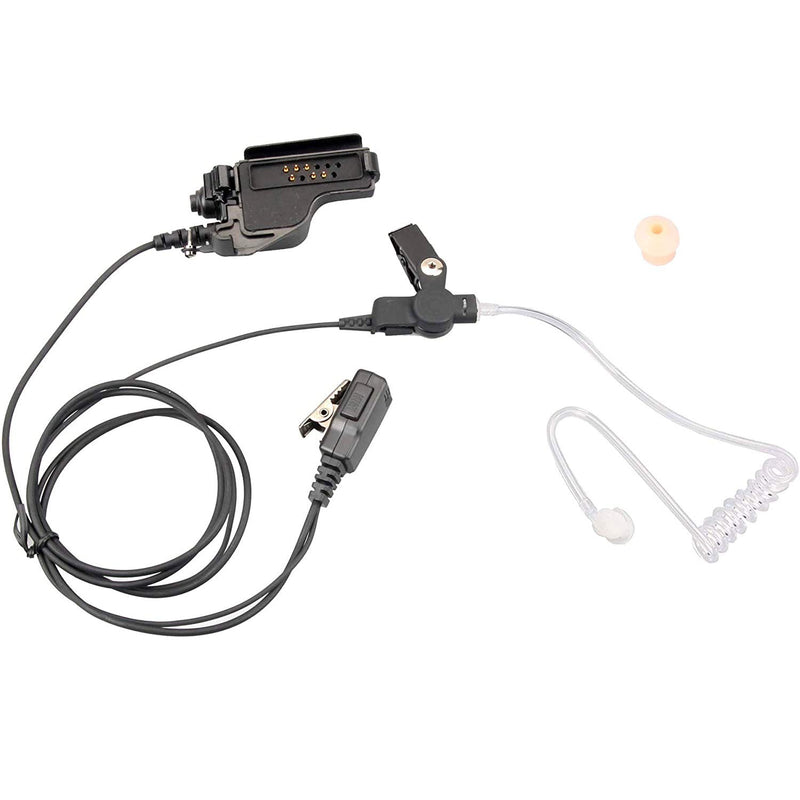 [Australia - AusPower] - Kymate Walkie Talkie earpiece with mic For Motorola XTS2500 XTS5000 XTS1500 HT1000 XTS3000 MTS2000 XTS3500 HT2000 Acoustic Tube earpiece Police Surveillance Headset Two way radio 
