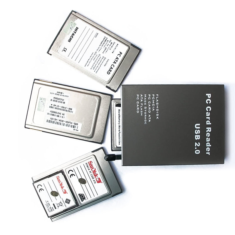 [Australia - AusPower] - SZBJ USB2.0 Plastic Version Interface PCMCIA Card Reader,Read Flashdisk,PCMCIA,PC Card ATA,Mass Storage ATA Flash,PC Card (Card Reader, Gray) 