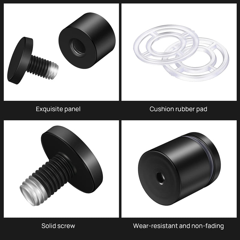 [Australia - AusPower] - 8 Pieces Stainless Steel Standoff Screws Wall Standoff Advertising Nail Mounting Glass Hardware for Advertise Fixing (1 x 1 Inch) 1 x 1 Inch 