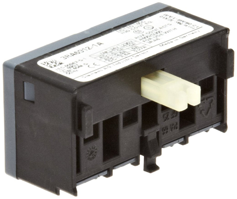 [Australia - AusPower] - Siemens 3RA69 12-1A Auxiliary Switch Block For Compact Starter, Screw Terminal, 2 NC Contact Type 