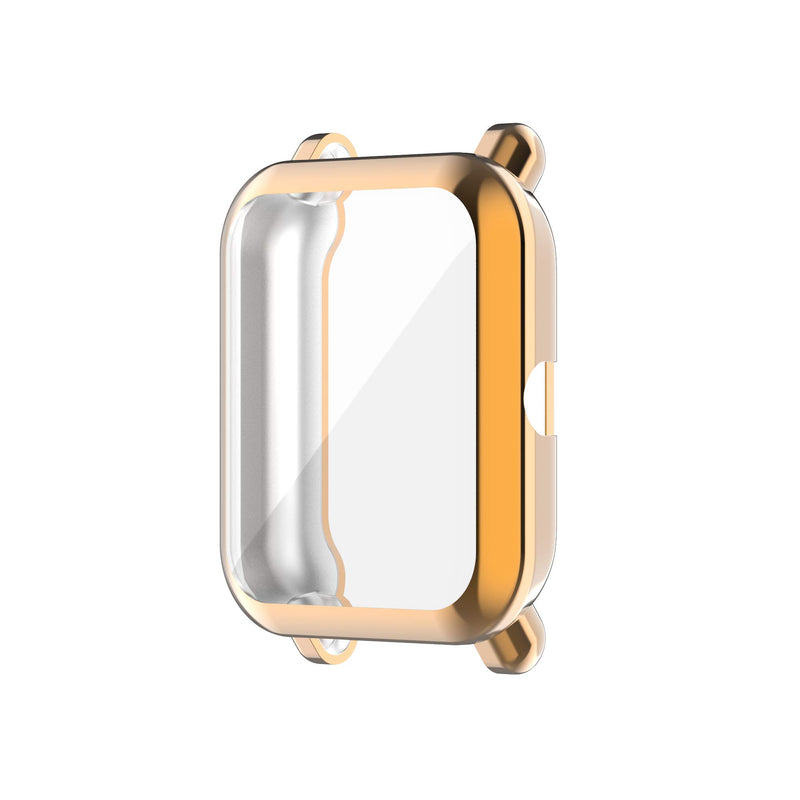 [Australia - AusPower] - Screen Protector Cases Compatible with Amazfit GTS 2 Mini/Bip U Pro/Bip S/Bip Lite/Bip 1S/Bip Lite 1s/Amazfit A1608 Watch Soft Metal Color TPU Shockproof Cover Slim Guard Thin Bumper Shell Protector Gold,RoseGold 