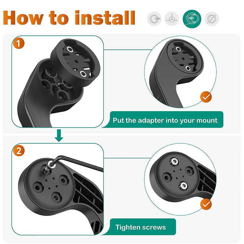 [Australia - AusPower] - TUSITA [2-Pack] Mount Adapter Insert Compatible with Garmin Out Front Bike Mounts - Bicycle GPS Computer Mounts Replacement Base- Cycling Combo Mount Road MTB Accessories 