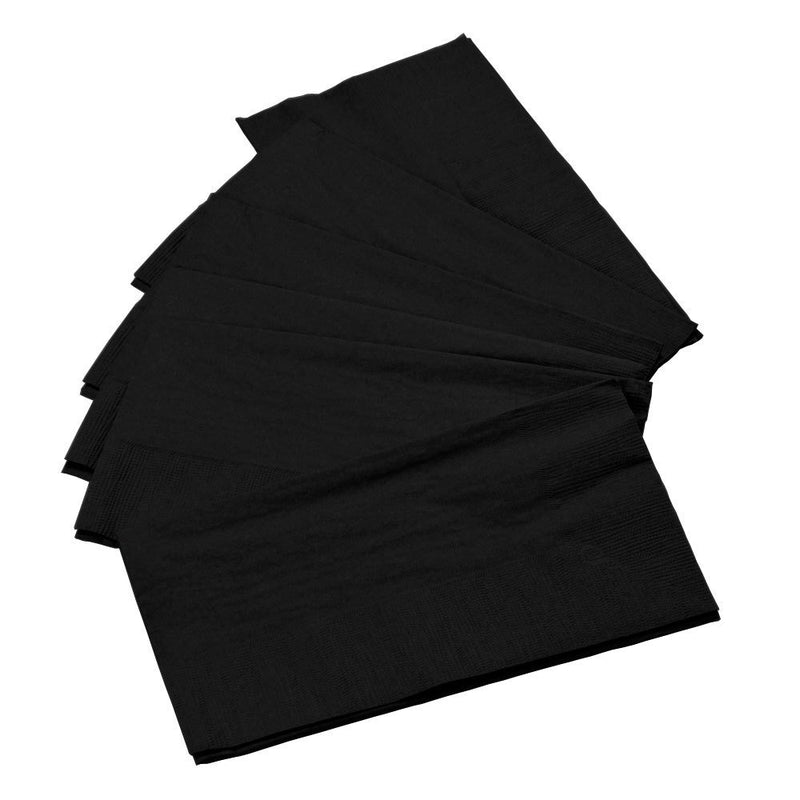 [Australia - AusPower] - Big Party Pack 2-Ply Guest Towels | Jet Black | Pack of 40 | Party Suppy 