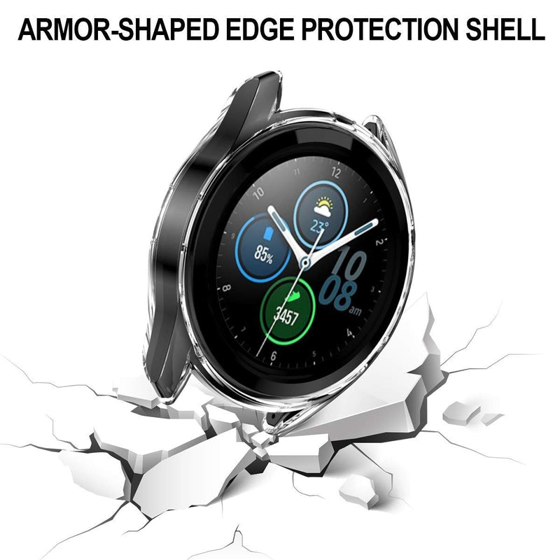 [Australia - AusPower] - Protector Case Compatible Samsung Galaxy Watch 3 45mm,LAO XUE High Hardness Flexible PC Protective Case Cover,All-Around Protective Shell for Samsung Galaxy Watch 3 45mm Smartwatch 