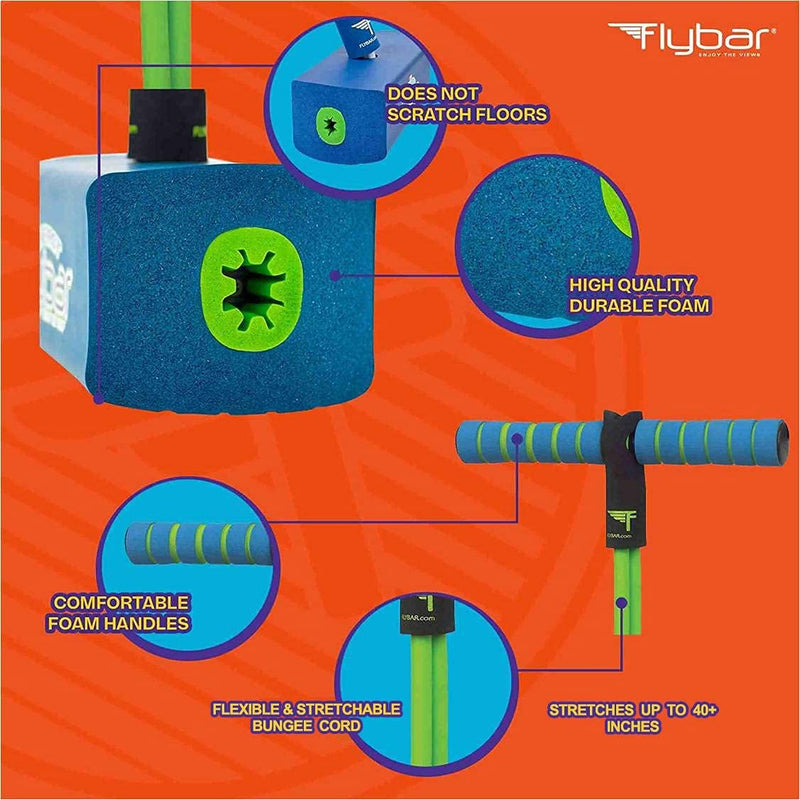 [Australia - AusPower] - Flybar My First Foam Pogo Jumper for Kids Fun and Safe Pogo Stick for Toddlers, Durable Foam and Bungee Jumper for Ages 3 and up, Supports up to 250lbs 