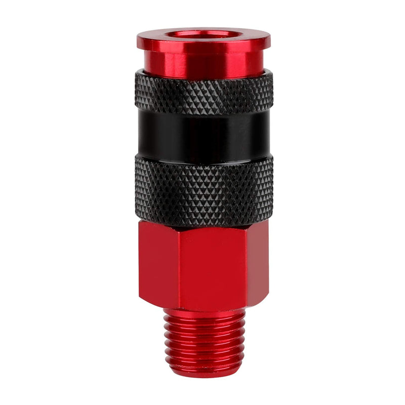 [Australia - AusPower] - WYNNsky Air Compressor Accessories Fitting, AMT Style Universal Air Coupler with 1/4''NPT Male Threads, 10 Pieces Air Hose Fittings 10PCS Male Coupler 