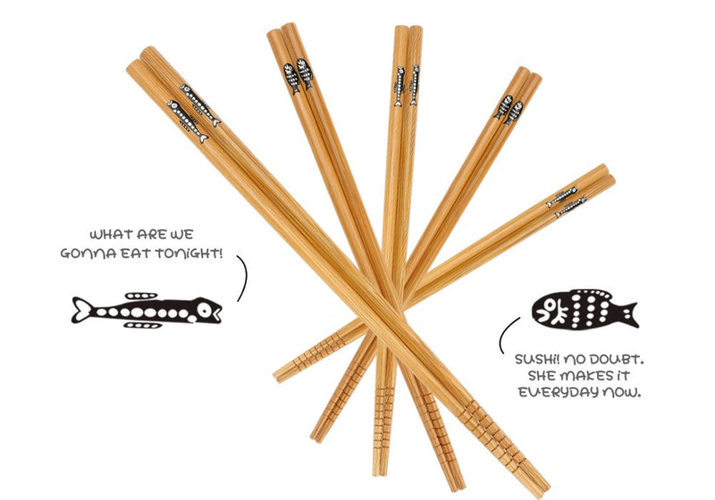 [Australia - AusPower] - Sushi Making Kit, Delamu Bamboo Sushi Mat, Including 2 Sushi Rolling Mats, 5 Pairs of Chopsticks, 1 Paddle, 1 Spreader, 1 Beginner Guide PDF, Roll On, Beginner Sushi Kit 