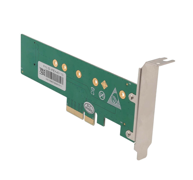 [Australia - AusPower] - I/O Crest M.2 NGFF PCIe SSD to PCI Express 3.0 x4 Host Adapter Card - Support M.2 M-Key PCIe (NVMe or AHCI) Type 22110, 2280, 2260, 2242 