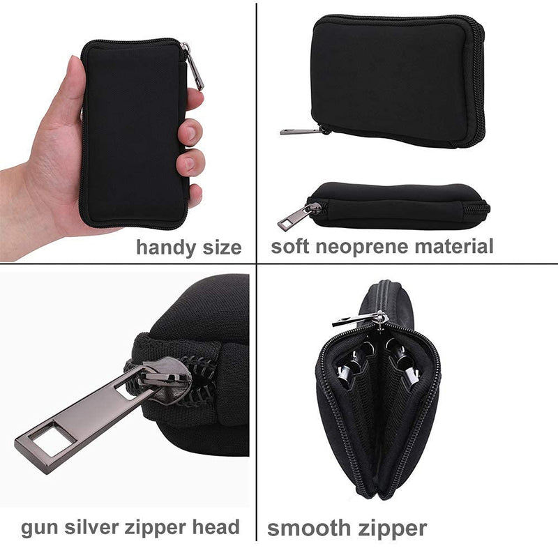 [Australia - AusPower] - USB Flash Drive Case - Vellgo Soft Material Thumb Drive Holder case, USB Drive Holder Organizer, Portable Electronic Accessories Bag for USB Memory Stick with 10 Slots 