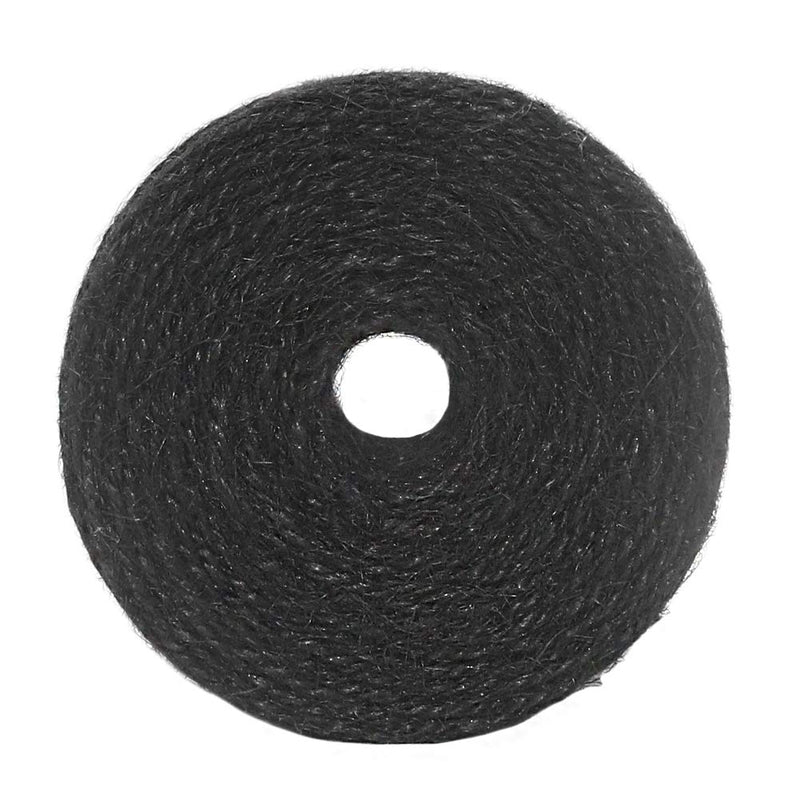 [Australia - AusPower] - Vivifying 656 Feet Black Jute Twine, Natural 2mm Jute Cord for Crafts, Halloween Wrapping, Garden (Black) 656Feet 