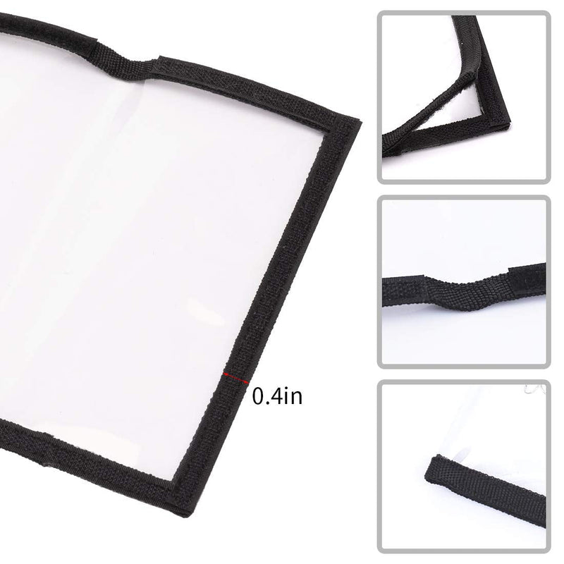 [Australia - AusPower] - HomDeak Fishing Lure Wraps 10 Packs Durable Clear PVC Lure Covers Keeps Fishing Safe Easily See Lures Fishing Hook Covers Bait Storage 5 Large 4.3" W x 7.9" L + 5 Medium 3.9" W x 7.1" L 