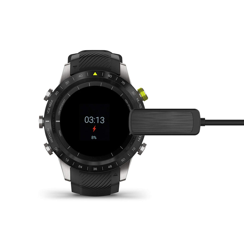 [Australia - AusPower] - Charging Clip Compatible with Garmin MARQ Athlete/Aviator/Captain/Driver/Expedition Smartwatch Charger, 3.3ft USB Data Sync Charge Cradle Dock Adapter Charging Cable - Black 
