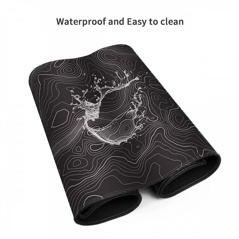 [Australia - AusPower] - Topographic Mouse Pad, Large Gaming Mouse Pad, Topographic Desk Mat, Non-Slip Computer Keyboard Mouse Pad Map Lines Contour for Home Office Gaming Work, 35.4 X15.7 in 35.4 X 15.7 In Topographic Map 