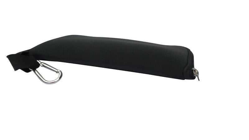 [Australia - AusPower] - Travel Mouse Case Electronics Organizer Bag | Laptop Cord Cable Accessory Pouch with Extra Rolled Up Travel Mouse Pad | Pouch Also Unzips Flat Into Mouse Pad (Black) charcoal 