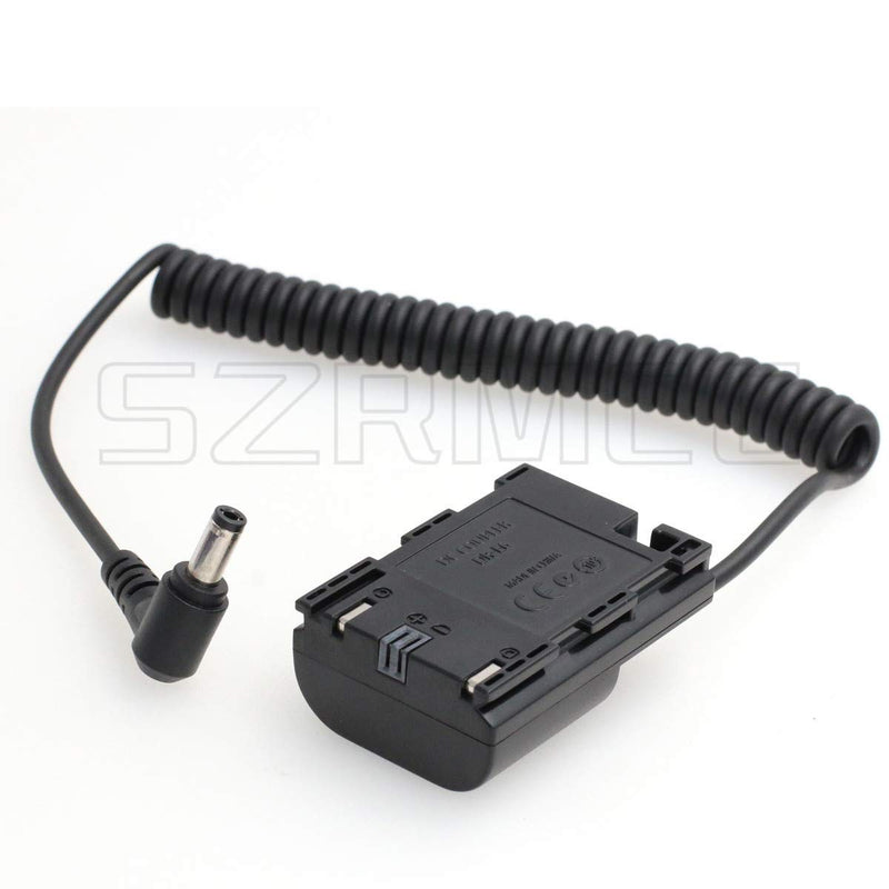 [Australia - AusPower] - SZRMCC DC 2.5 Plug to New DR E6(LP E6) Dummy Battery for Canon 60D 70D 80D Camera SmallHD 501 502 702 Monitor 