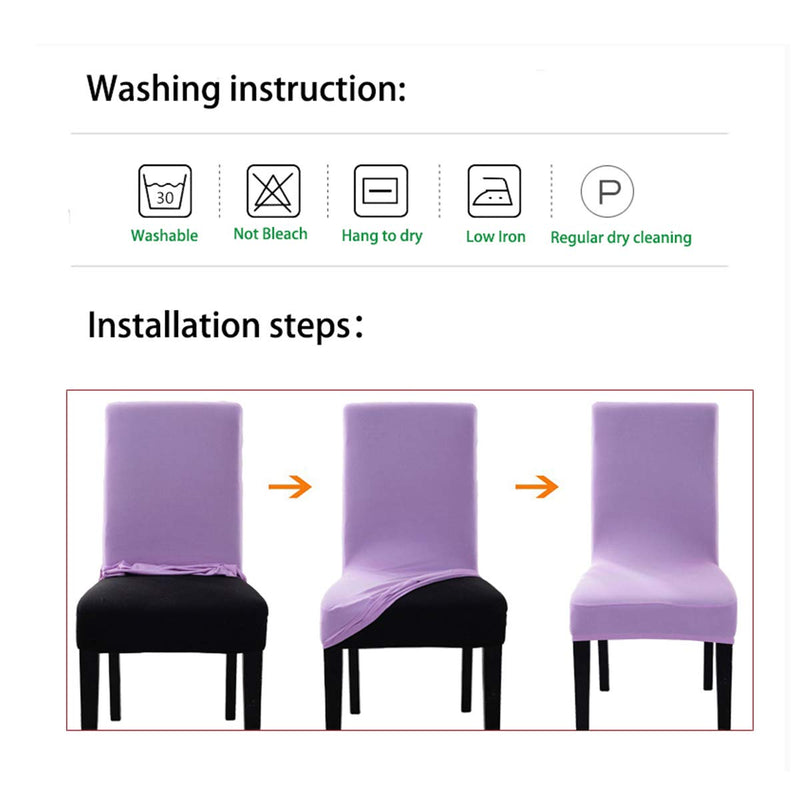 [Australia - AusPower] - FLYPARTY Stretch Solid Pu Leather Waterproof Dining Chair Cover Slipcover Removable Washable Short Dining Chair Cover Protector Seat Solid Slipcovers for Hotel,Dining Room,Wedding (Beige, 4) Beige 