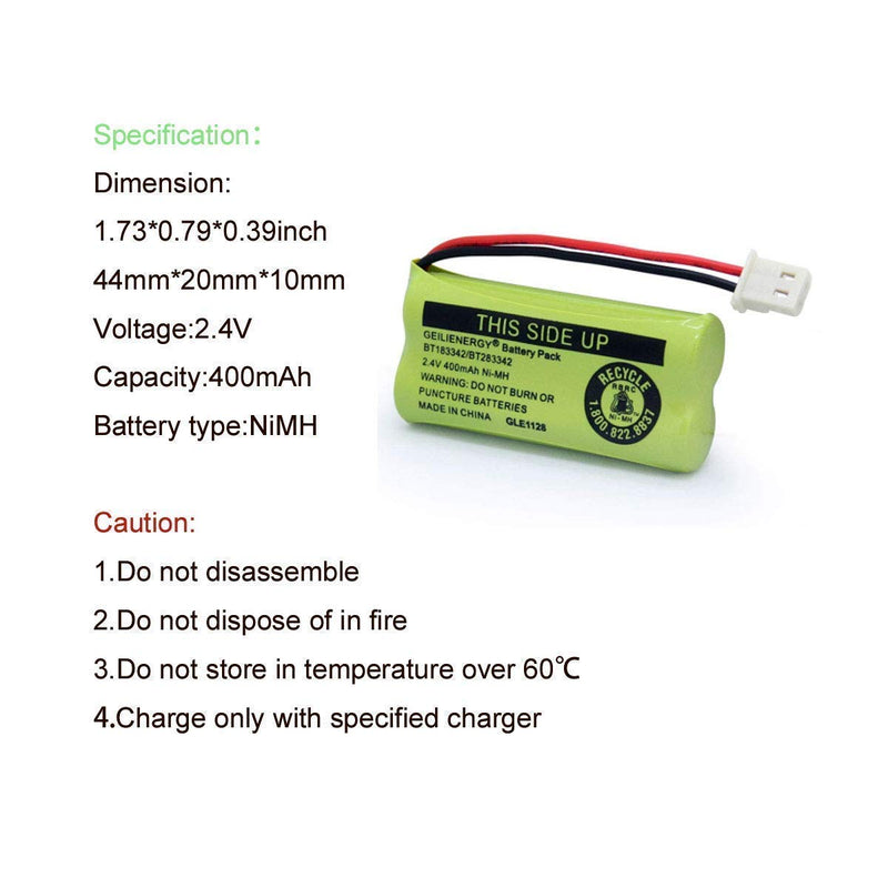 [Australia - AusPower] - 4 Pack BT183342 BT162342 BT166342 Phone Battery with 12 Pack NiCd AAA Rechargeable Batteries for Solar Lights 