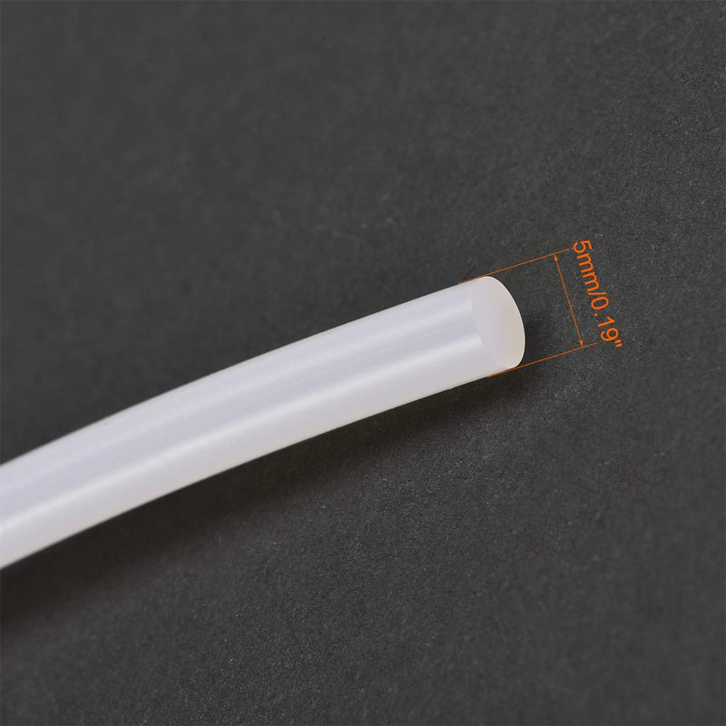 [Australia - AusPower] - uxcell 3/16"(5mm) Soft Silicone Bending Insert Tube for Rigid Tubing 3.3ft Clear 3pcs 