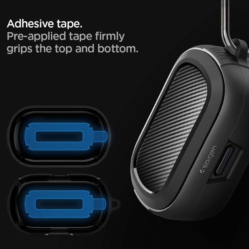 [Australia - AusPower] - Spigen Rugged Armor Designed for Bose QuietComfort Earbuds Case Cover (2020) - Matte Black 