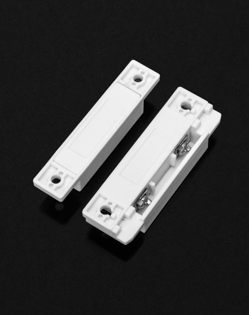 [Australia - AusPower] - QWORK MC-31 Wired Surface-Mounted NC Magnetic Door Window Contact Sensor Alarm Reed Switch, White, Pack of 10 with 40 Screws 