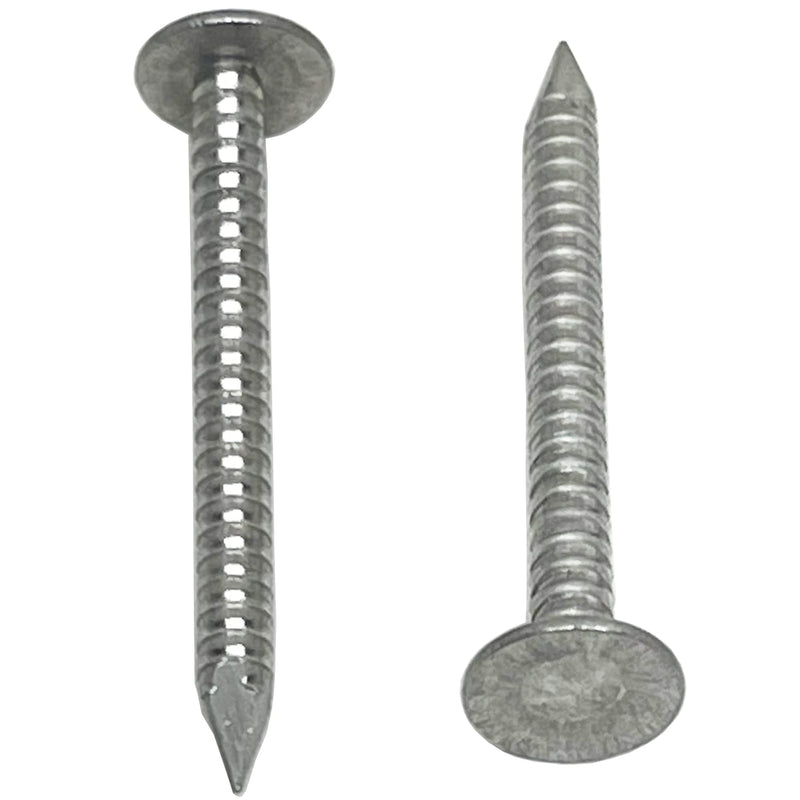 [Australia - AusPower] - 1.75”-RING SHANK ALUMINUM - ROOFING SIDING NAILS - Vinyl & Aluminum Siding & Facia Trim Nail – Aluminum metal secure holding Ring Shank nail – 1.75 in (250) 250 