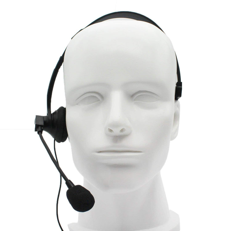 [Australia - AusPower] - GoodQbuy Over-Head Earpiece/Headset with Boom Mic &VOX for Motorola Radios Walkie Talkie RMM2050 GP300 CP200 PR400 CLS1110 2-pin 