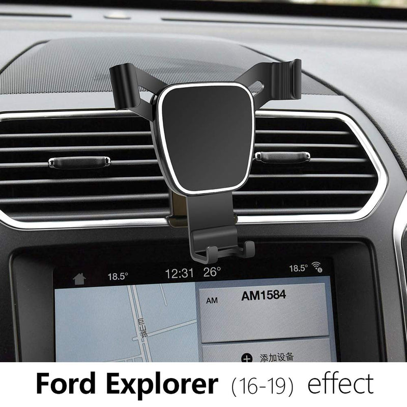 [Australia - AusPower] - LUNQIN Car Phone Holder for 2016-2019 Ford Explorer Auto Accessories Navigation Bracket Interior Decoration Mobile Cell Phone Mount 