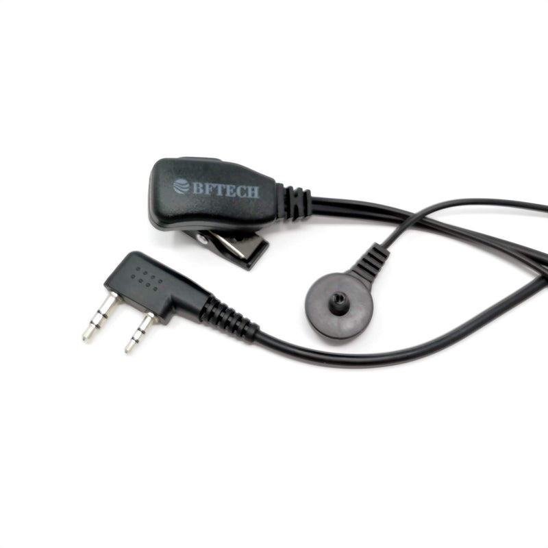 [Australia - AusPower] - BFTECH HP1000 2 Pin PTT Mic Covert Acoustic Tube Earpiece Headset for Kenwood TYT BAOFENG UV5R 888S Retevis BFTECH F8RT Radio 