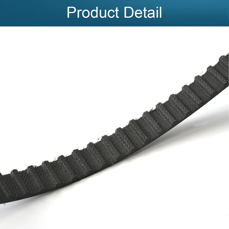 [Australia - AusPower] - Heyiarbeit 210XL Rubber Timing Belt 5.08mm Pitch 10mm Width Industrial Timing Belt Synchronous Closed Loop Timing Belt for 3D Printers Black Tone 533.4x10x5.08mm 