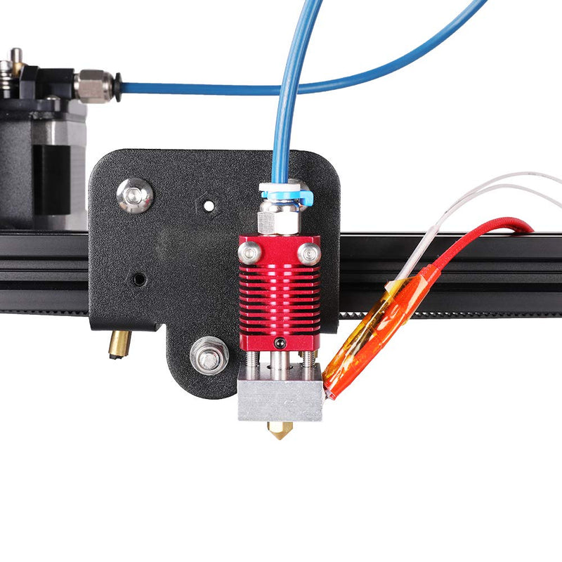[Australia - AusPower] - Creality Upgrade Ender 3 Hotend, Assembled Extruder with Capricorn Bowden PTFE Tubing for Creality Ender 3 Pro/Ender 3 V2 with Silicone Cover×3, 0.4mm Ender 3 Nozzle×3 and 2 Pair Pneumatic Couplers 