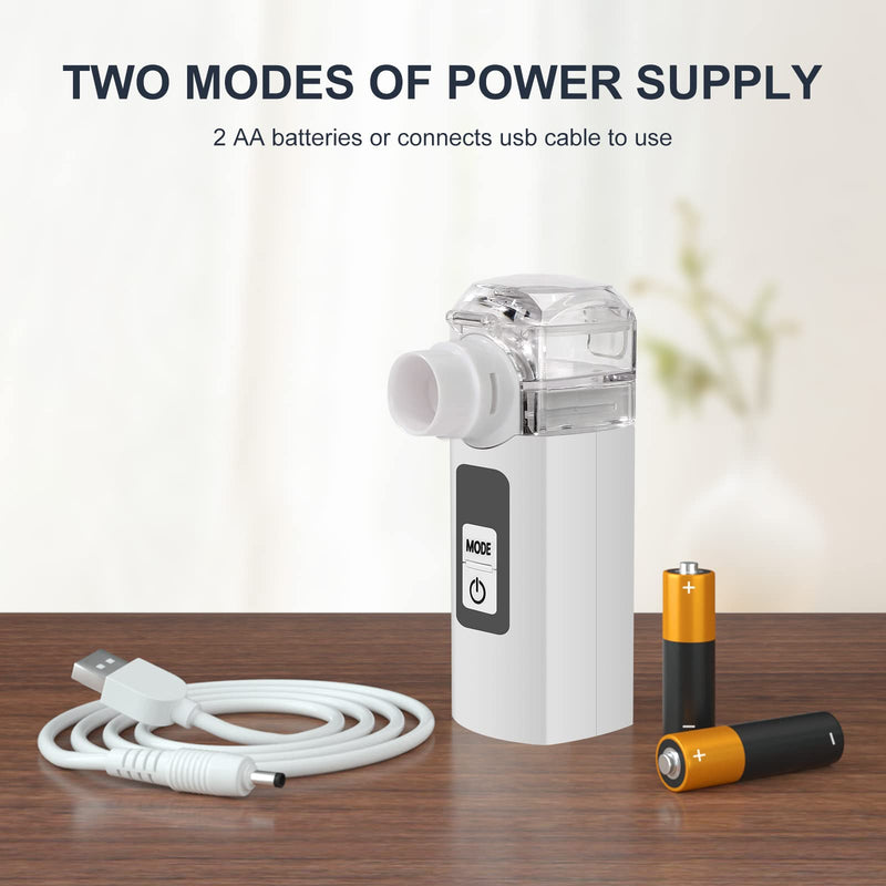 [Australia - AusPower] - Handheld Nebulizer，Portable Steam Inhalers Nebulizer Machine,Personal Steam Atomizer of Cool Mist for Adults and Kids with 1 Set Accessories 