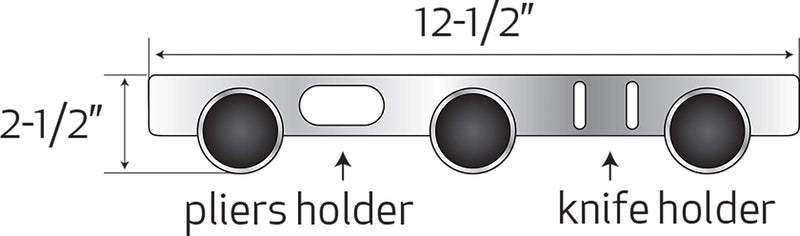 [Australia - AusPower] - SeaSense Single Piece 3 Rack Rod Holder, White 