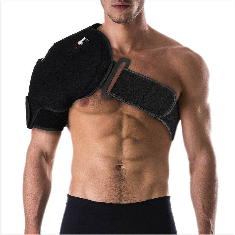 [Australia - AusPower] - NatraCure Hot or Cold and Compression Shoulder Support with Extra Gel Pack 