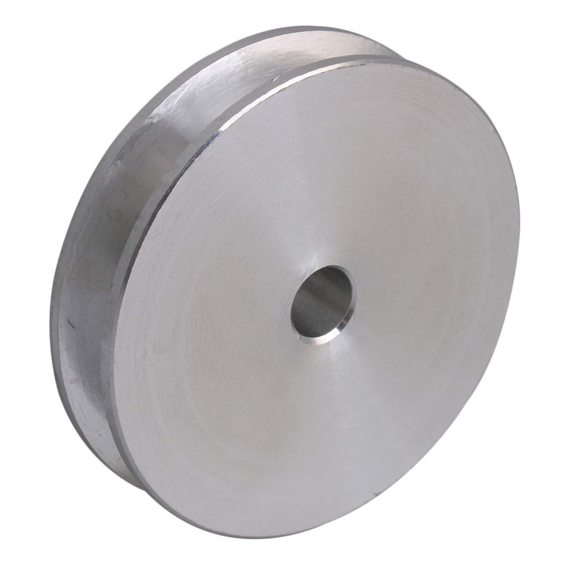 [Australia - AusPower] - BQLZR 41x16x6MM Silver Aluminum Alloy Single Groove 6MM Fixed Bore Pulley for Motor Shaft 3-5MM PU Round Belts 