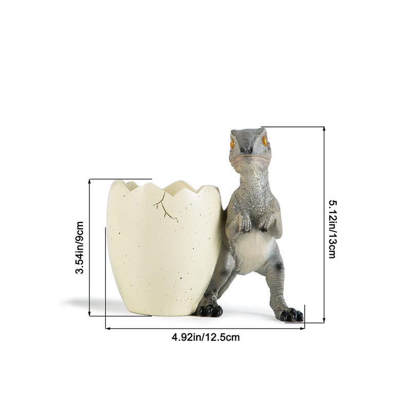 [Australia - AusPower] - Ballis Cute Pencil Holder Funny Dinosaur Desk Accessories,Pen Organizer for Home and Office Decorative Supplies,Decor Toothcup,Resin Gift for Man and Women 