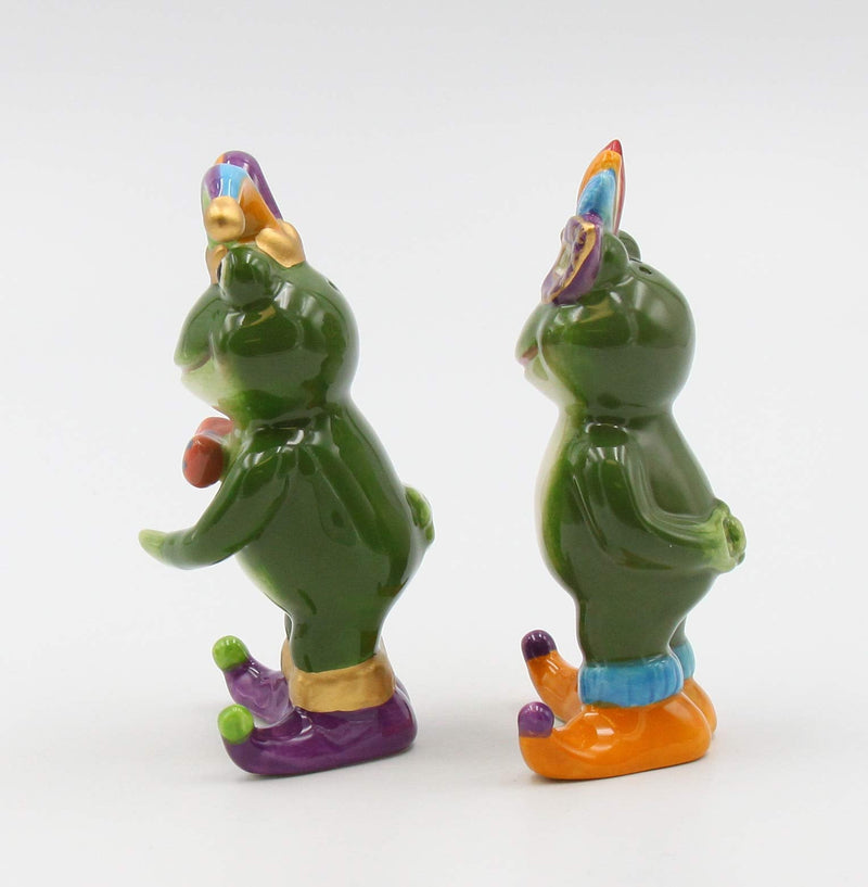 [Australia - AusPower] - Cosmos Gifts Mardi Gras Frogs Salt and Pepper, Multicolored 