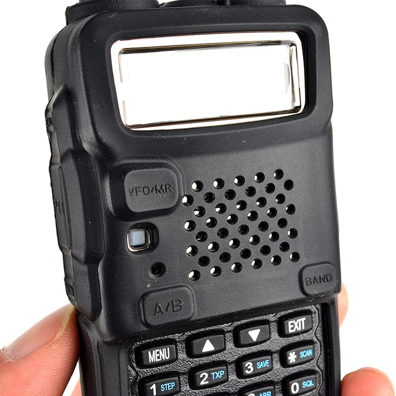 [Australia - AusPower] - HYS TWAYRDIO Walkie Talkie Protective Case Cover Rubber Soft Case for BaoFeng UV-5R UV-5RA UV-5RB UV-5RC UV-5RE Radios (Black) 