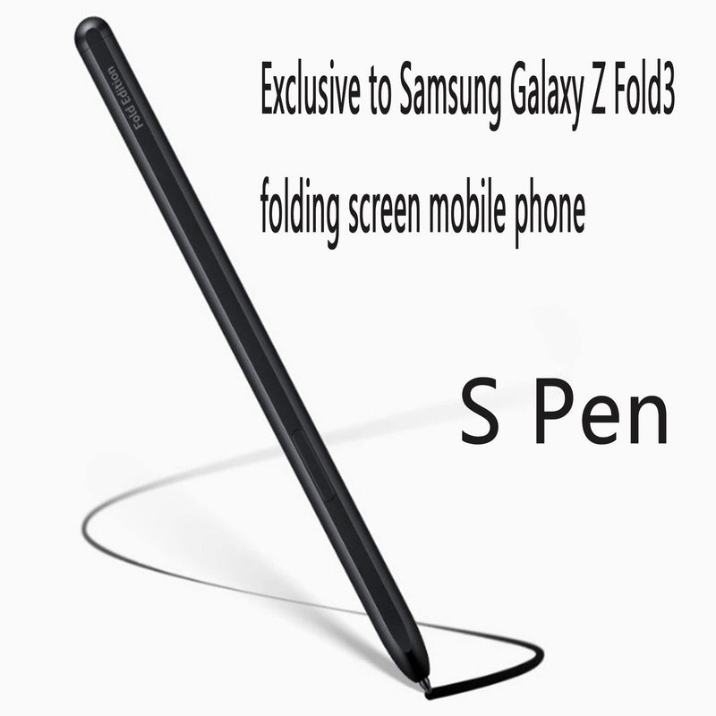 [Australia - AusPower] - Fold Edition Galaxy Z Fold 3 Pen Replacement for Samsung Galaxy Z fold 3 5G S Pen Touch Stylus +Replacement Tips/Nibs (Black) 