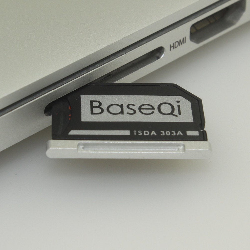 [Australia - AusPower] - BASEQI Aluminum microSD Adapter for MacBook Pro Retina 13" 