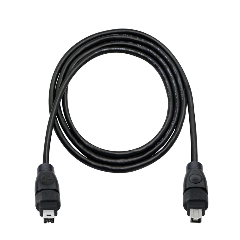 [Australia - AusPower] - GINTOOYUN 6FT FireWire IEEE 1394 Cable,4 Pin to 4 Pin Male to Male Cord,FireWire 400 DV iLink Cable for Laptop to Camcorder 