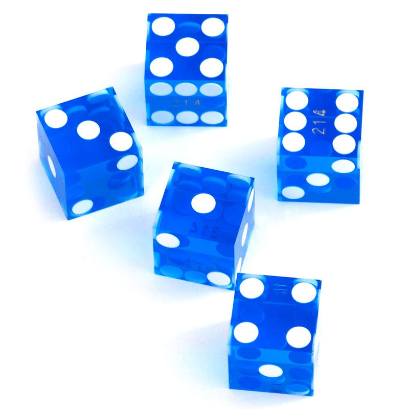 [Australia - AusPower] - GSE Games & Sports Expert AAA Grade 19mm Casino Craps Dice with Razor Edges and Serialized Set (Set of 5) 