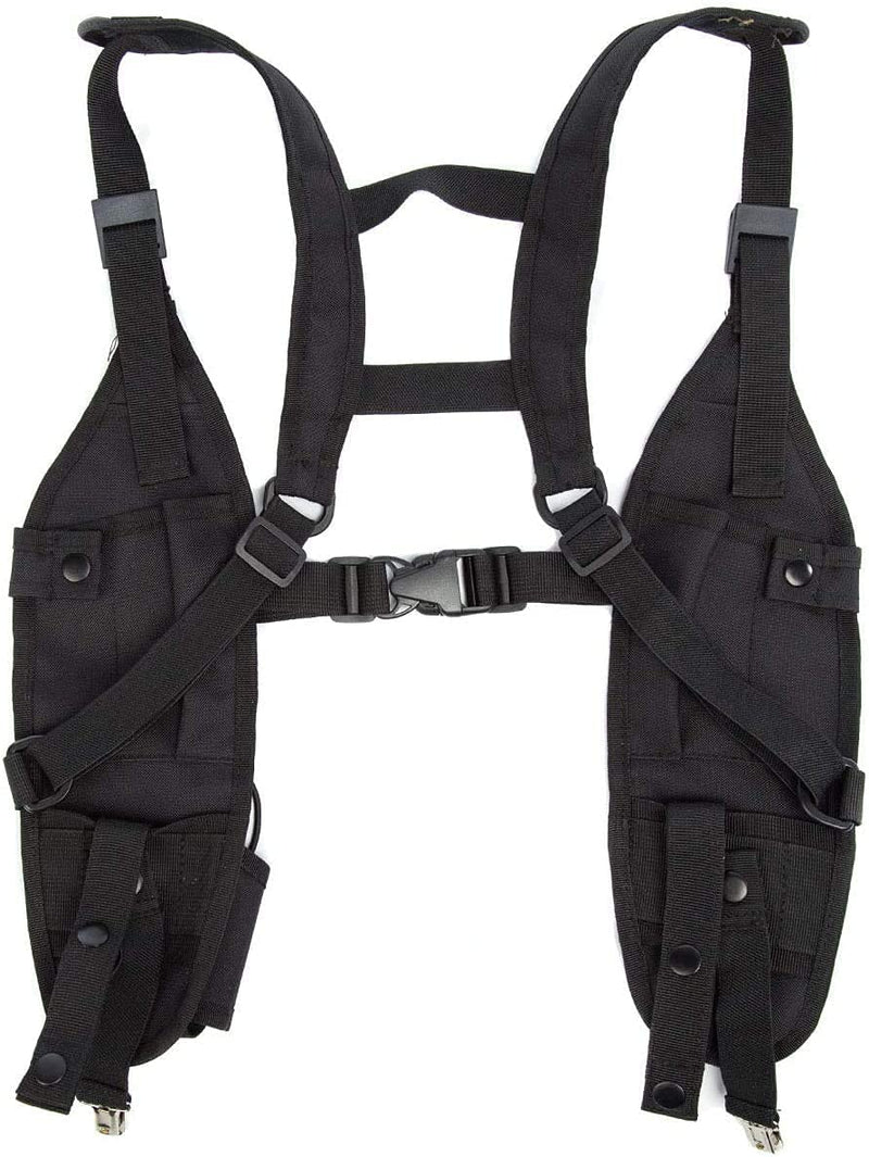 [Australia - AusPower] - Universal Two Way Radio Shoulder Holster Chest Harness Holder walkie Talkie Vest Rig for Men Women 2 Way Radio Camping Tactical Rescue Essentials Bag. 