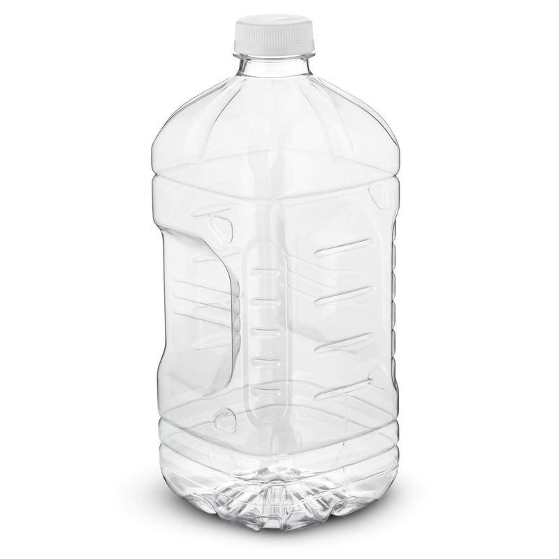 [Australia - AusPower] - 64 oz Empty Clear PET Plastic Juice Bottles with Tamper Evident Caps by MT Products - Set of 4 Bottles and 4 Caps 