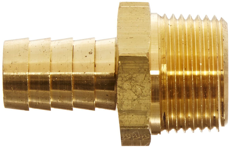 [Australia - AusPower] - EATON Weatherhead 10510B-112 Male Pipe Fitting, CA360 Brass, 5/8" Hose ID, 3/4" Pipe Size 