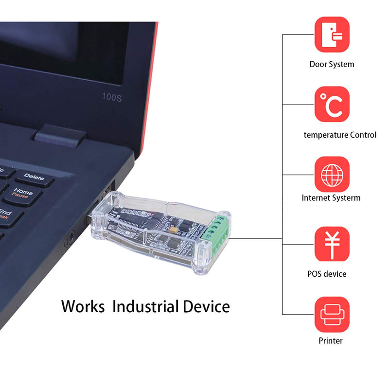 [Australia - AusPower] - USB to RS485 RS422 Serial Adapter FTDI Chip USB to 6Pin Terminal Block Converter Support Win XP Win 7 Win 8 Win10 Mac Android 