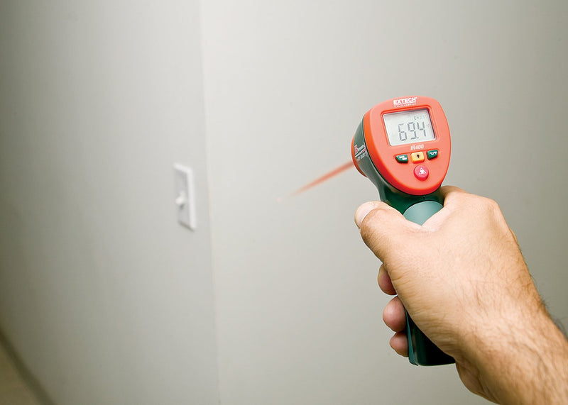 [Australia - AusPower] - Extech IR400 Mini IR Thermometer Green, 0.334027777777778 8:1 Standard 