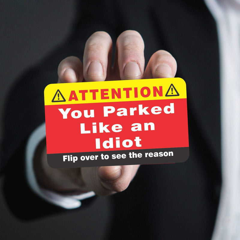 [Australia - AusPower] - PARTH iMPEX You Parked Like an Idiot Business Cards (Pack of 100) Bad Parking Cards 3.5"x2" Multi Reasons Violation 