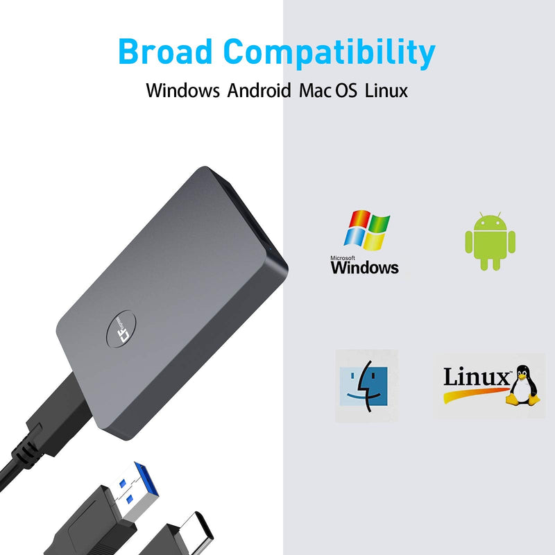 [Australia - AusPower] - CFexpress Card Reader, 10Gbps Type B CFexpress Adapter USB C to USB C/USB A Memory Card Reader with USB3.1 Gen2 Transfer Speed, Compatible with Windows/Mac/Linux/Android Type C 