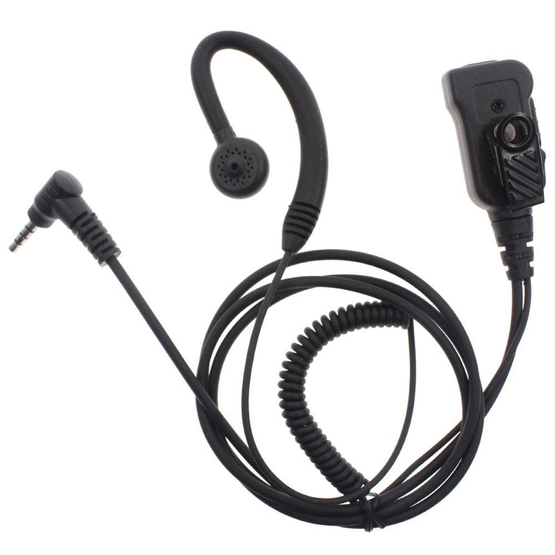 [Australia - AusPower] - RUKEY 1 PIN Rotating Ear Hook Ear-Clip Earpiece Headset with PTT Mic for Two Way Radio Yaesu VX-1R FT-50 VX-10 VX-110 VX-210 VXF-1 