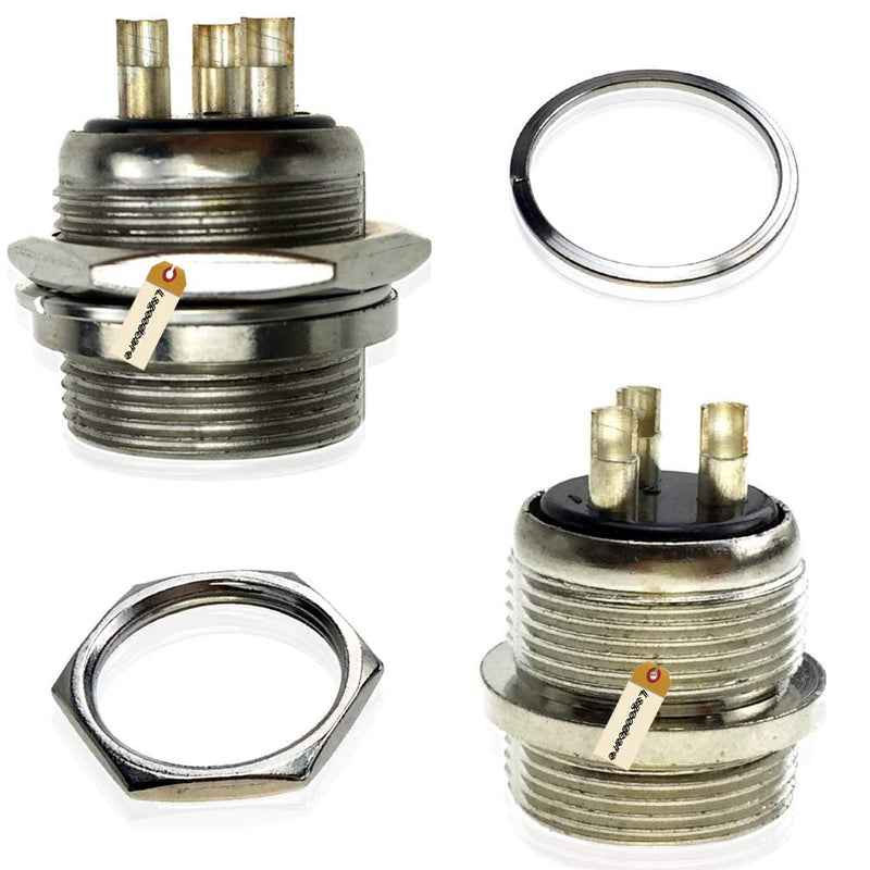 [Australia - AusPower] - Lsgoodcare 5PCS 10A 20MM 3 Pin Female Aviation Connector Socket Plug + 5PCS 10A 20MM 3 Pin Male Aviation Connector Socket Plug 3Pin 